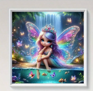 Preview: Diamond Painting Schmetterling Fee